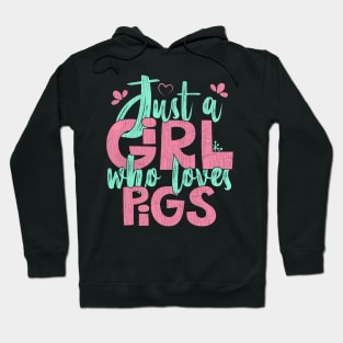 Just A Girl Who Loves Pigs Farmer Gift product Hoodie